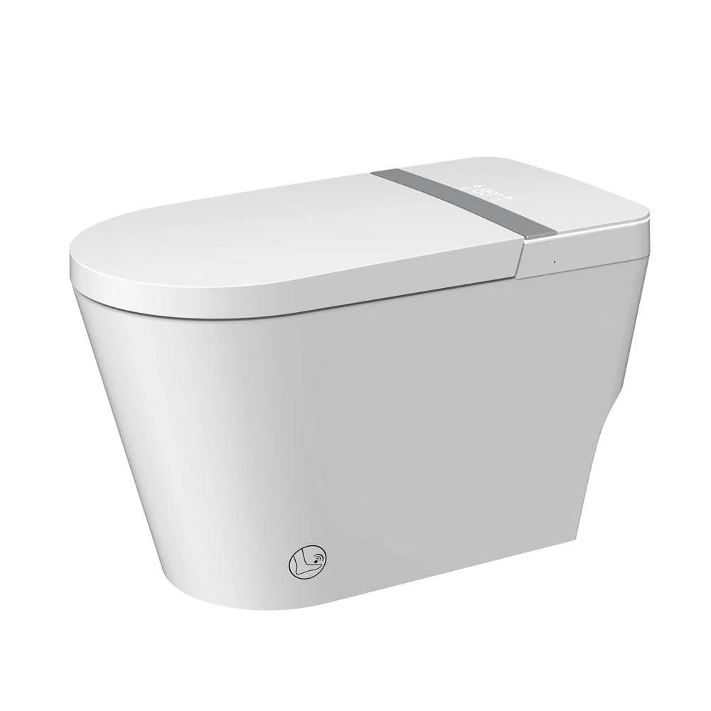 Boosicavelly Elongated Bidet Toilet with Heated Deodorizing & Soft Close - 1.28 GPF White - Image 4