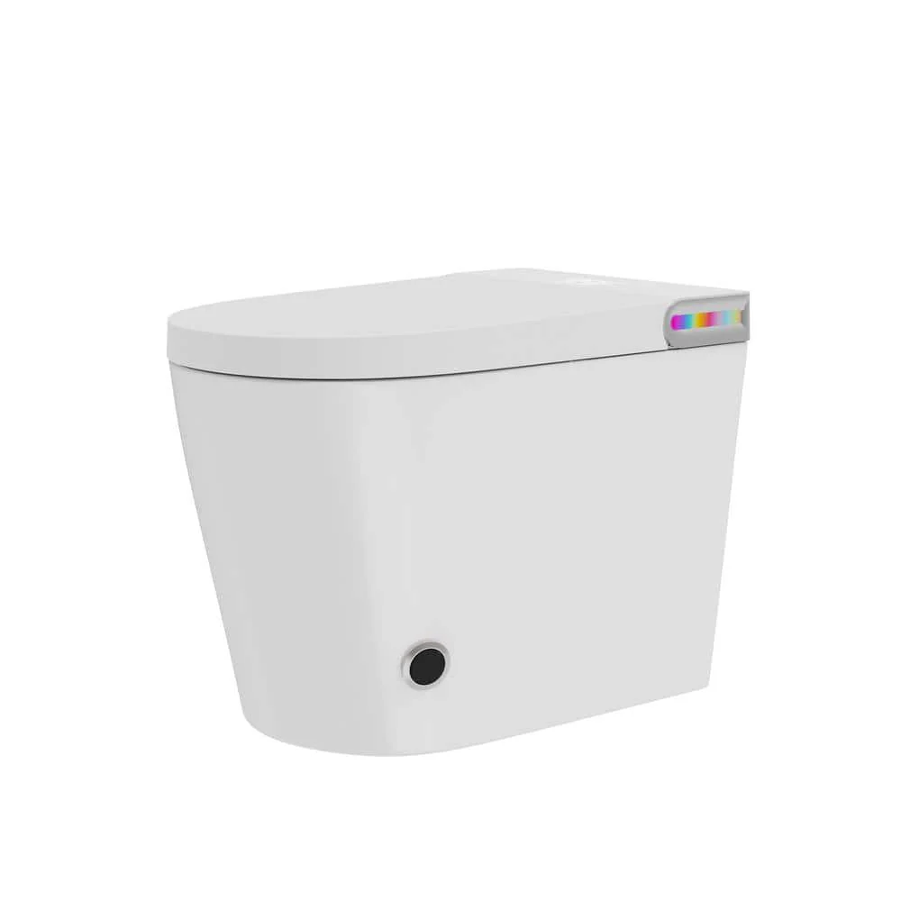 Boosicavelly Smart Bidet Toilet 1.19 GPF in White with Night Light and Remote Control