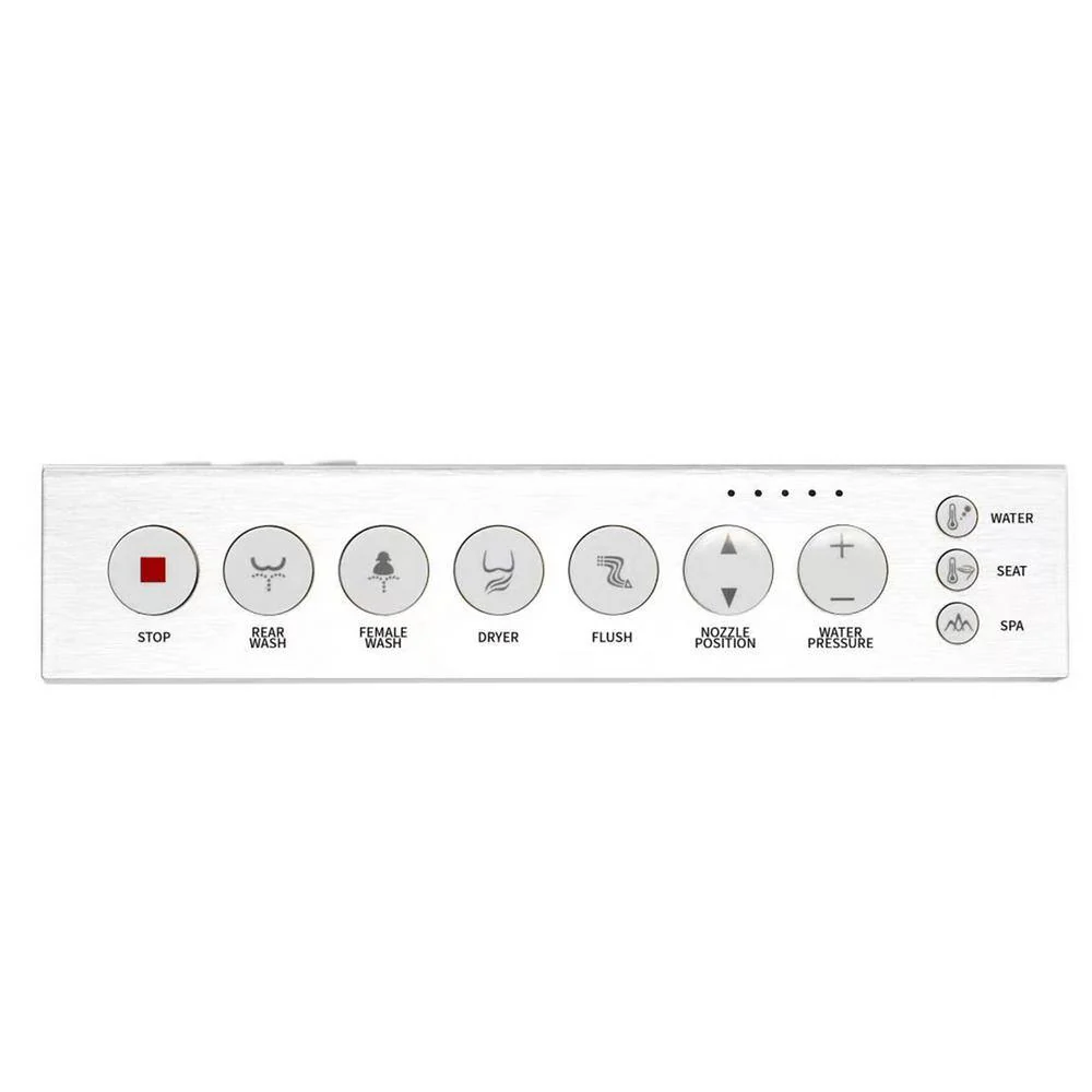 Boosicavelly Square Bidet Toilet with Heated, Deodorizing, Soft Close - FZUBTO4-W - Image 3