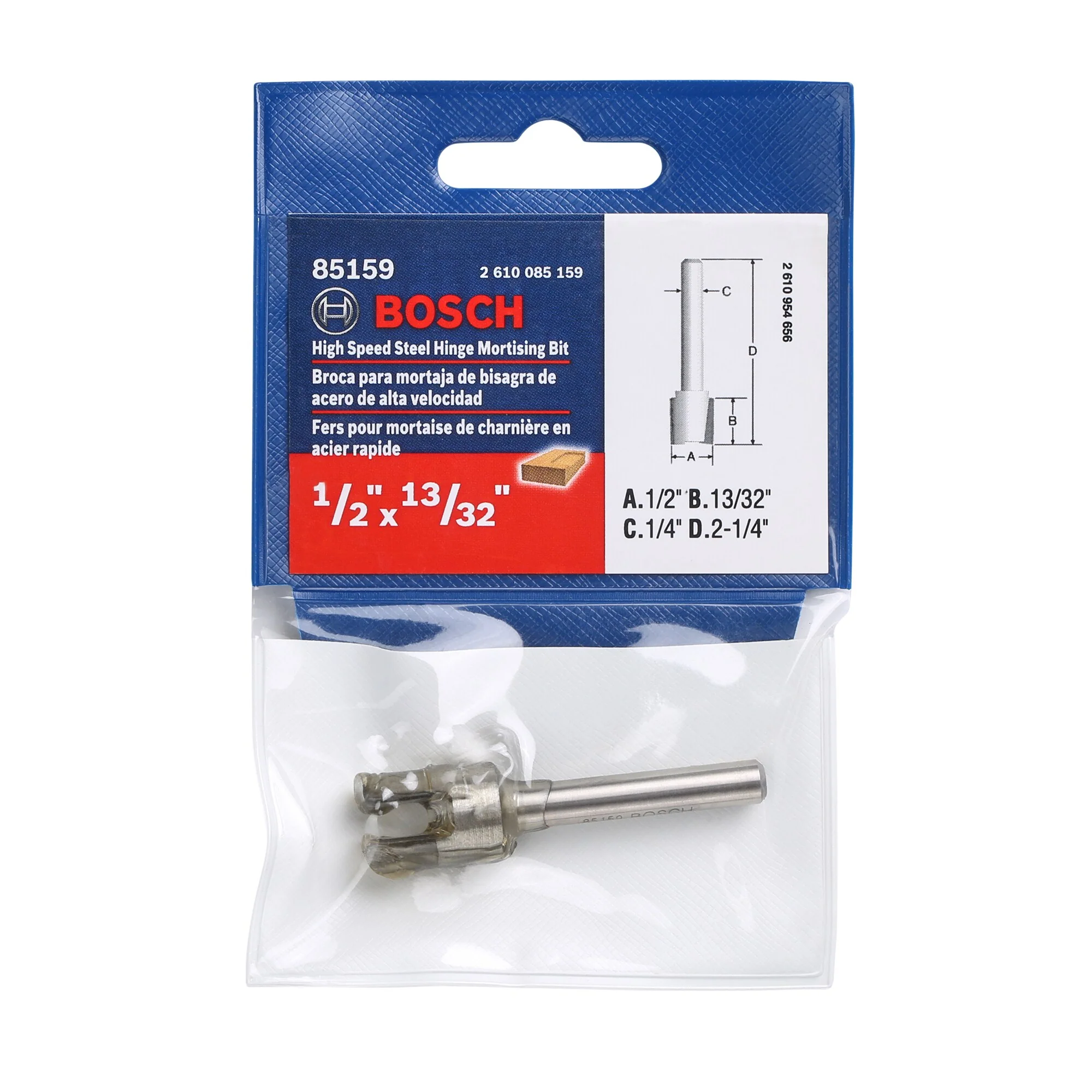 Bosch 1/2-in High-speed Steel Hinge Mortising Router Bit - Image 3
