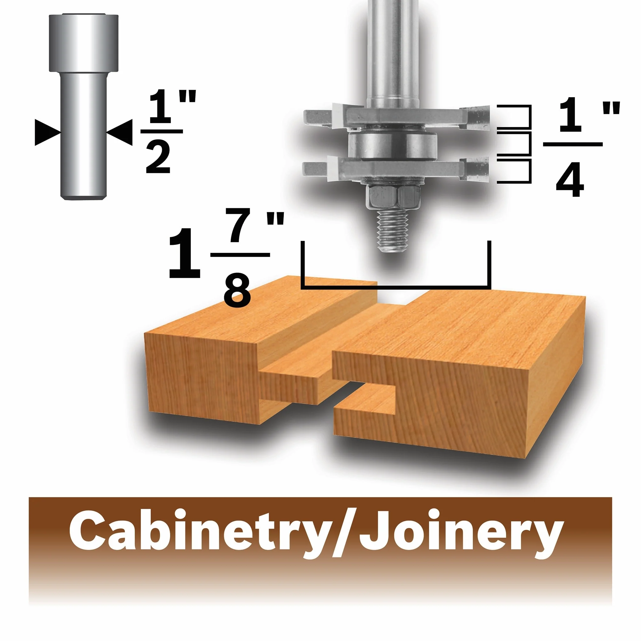 Bosch 1-7/8-in Carbide-Tipped Tongue and Groove Router Bit