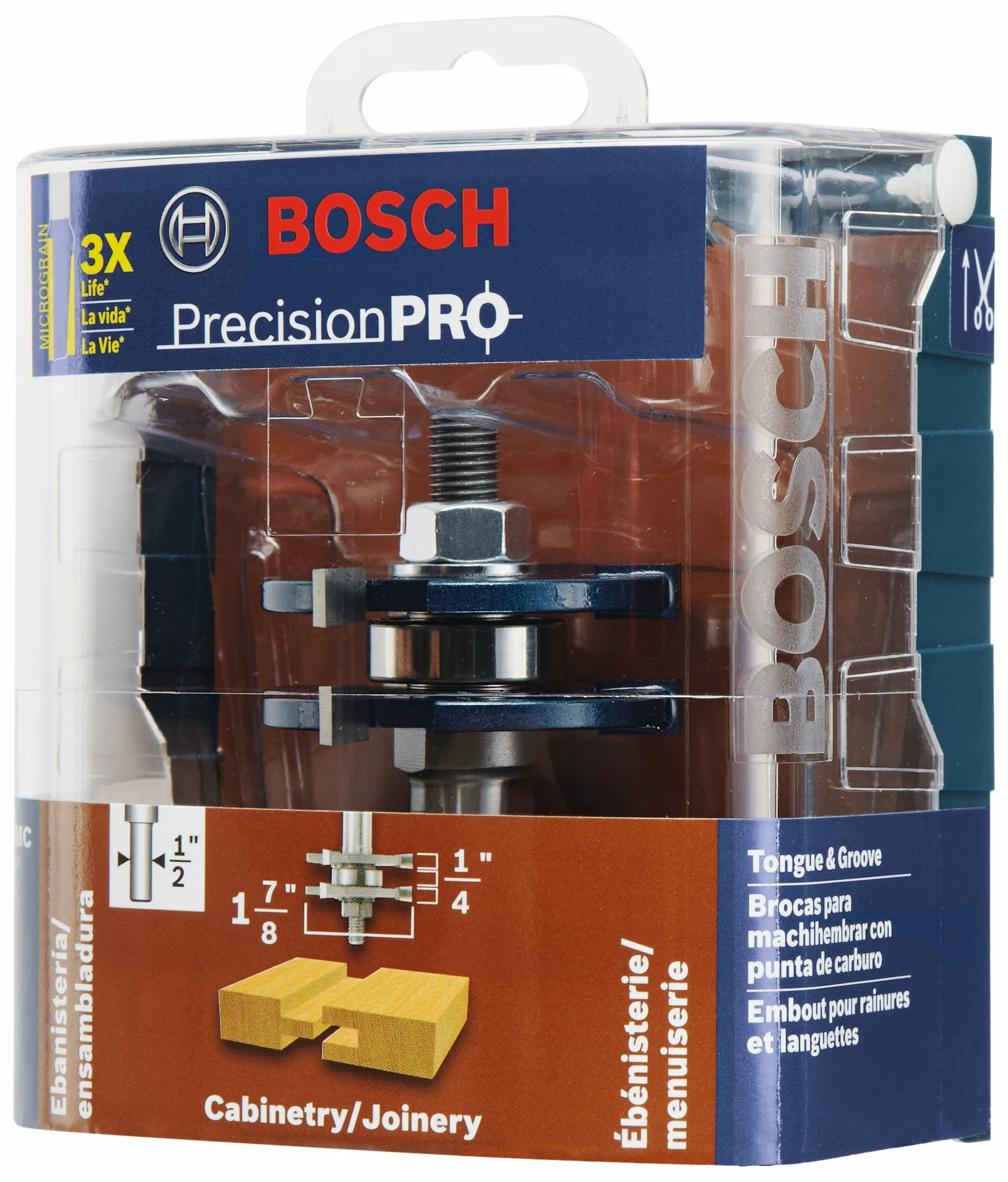 Bosch 1-7/8-in Carbide-Tipped Tongue and Groove Router Bit - Image 3