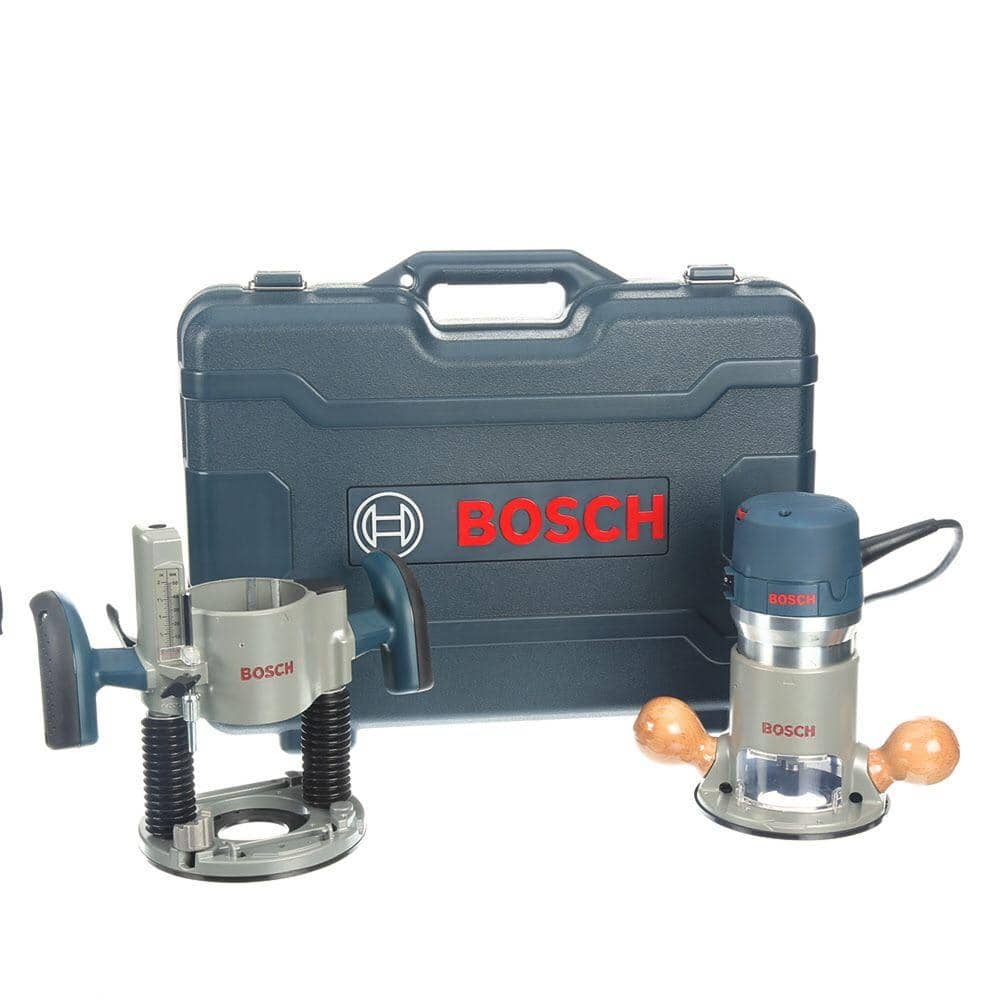 Bosch 12 Amp 2-1/4 HP Variable Speed Plunge and Fixed Base Corded Router Kit with Bonus 15 Amp Corded Benchtop Router Table - Image 5
