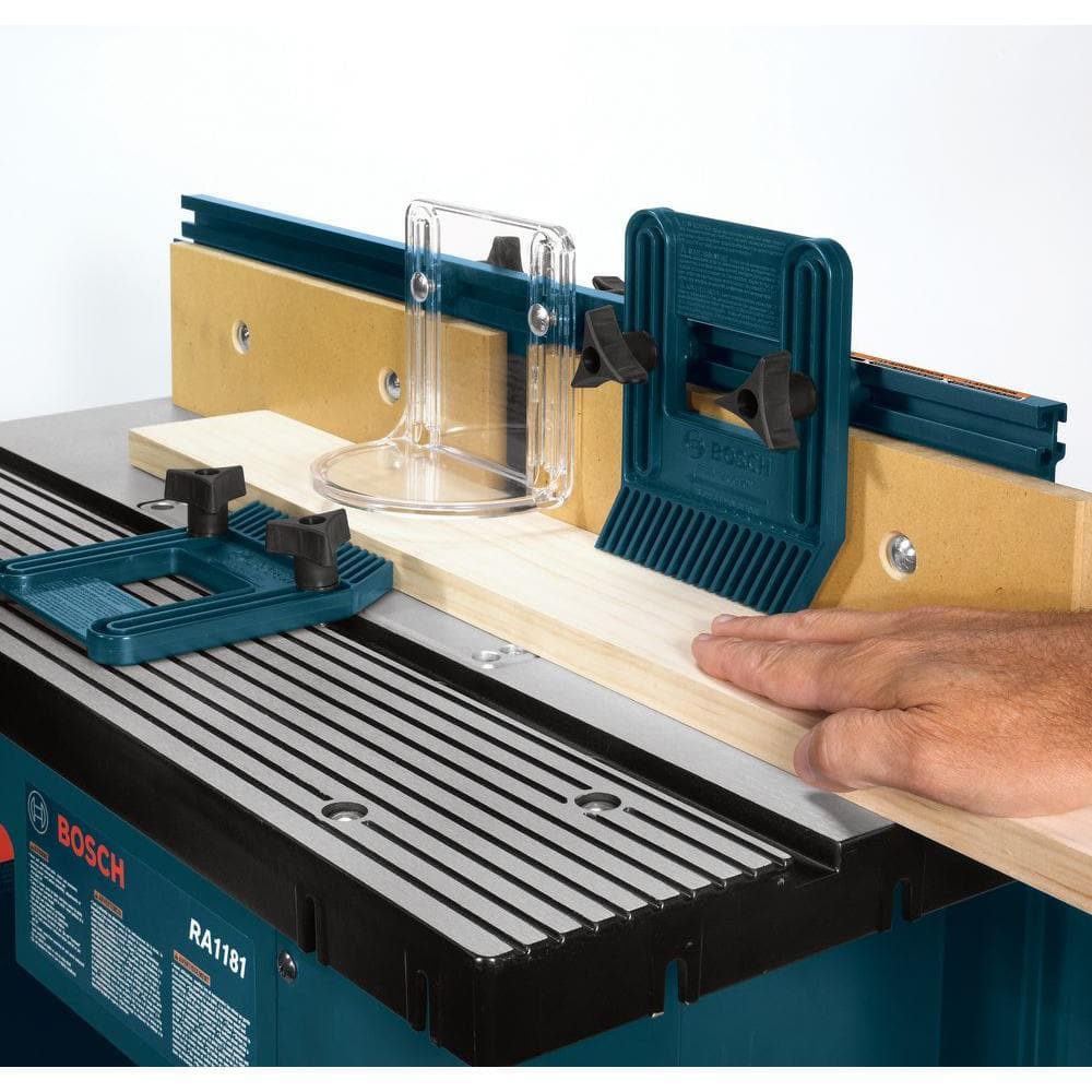 Bosch 12 Amp 2-1/4 HP Variable Speed Plunge and Fixed Base Corded Router Kit with Bonus 15 Amp Corded Benchtop Router Table - Image 8