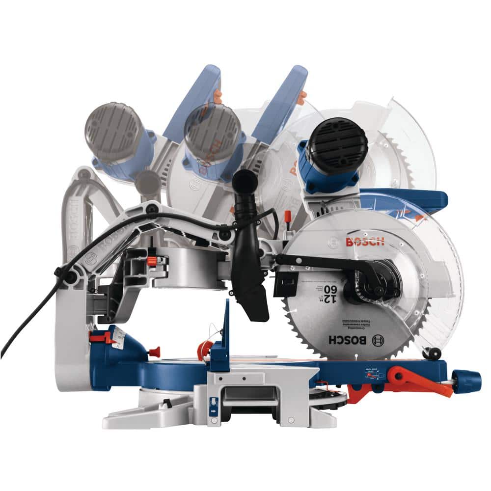 Bosch 15 Amp 12 in. Corded Dual-Bevel Sliding Glide Miter Saw Combo Kit with Gravity-Rise Wheeled Stand - Image 3