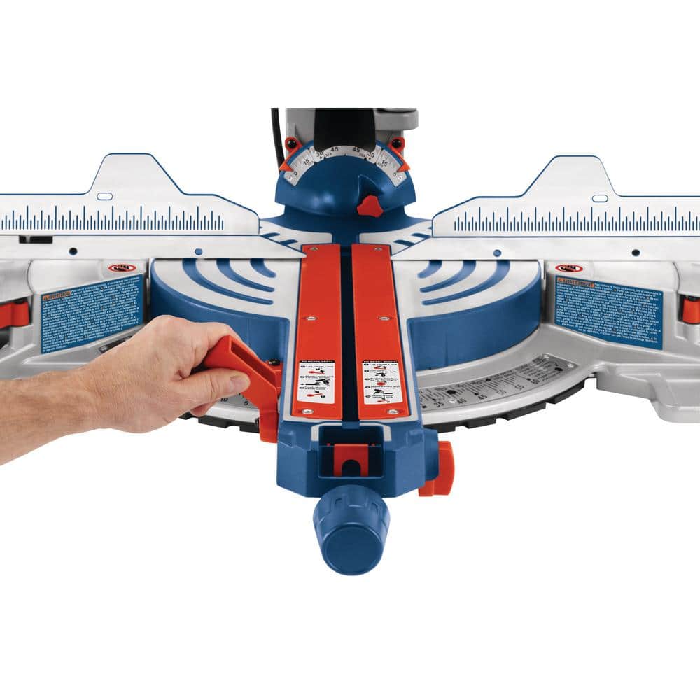 Bosch 15 Amp 12 in. Corded Dual-Bevel Sliding Glide Miter Saw Combo Kit with Gravity-Rise Wheeled Stand - Image 5