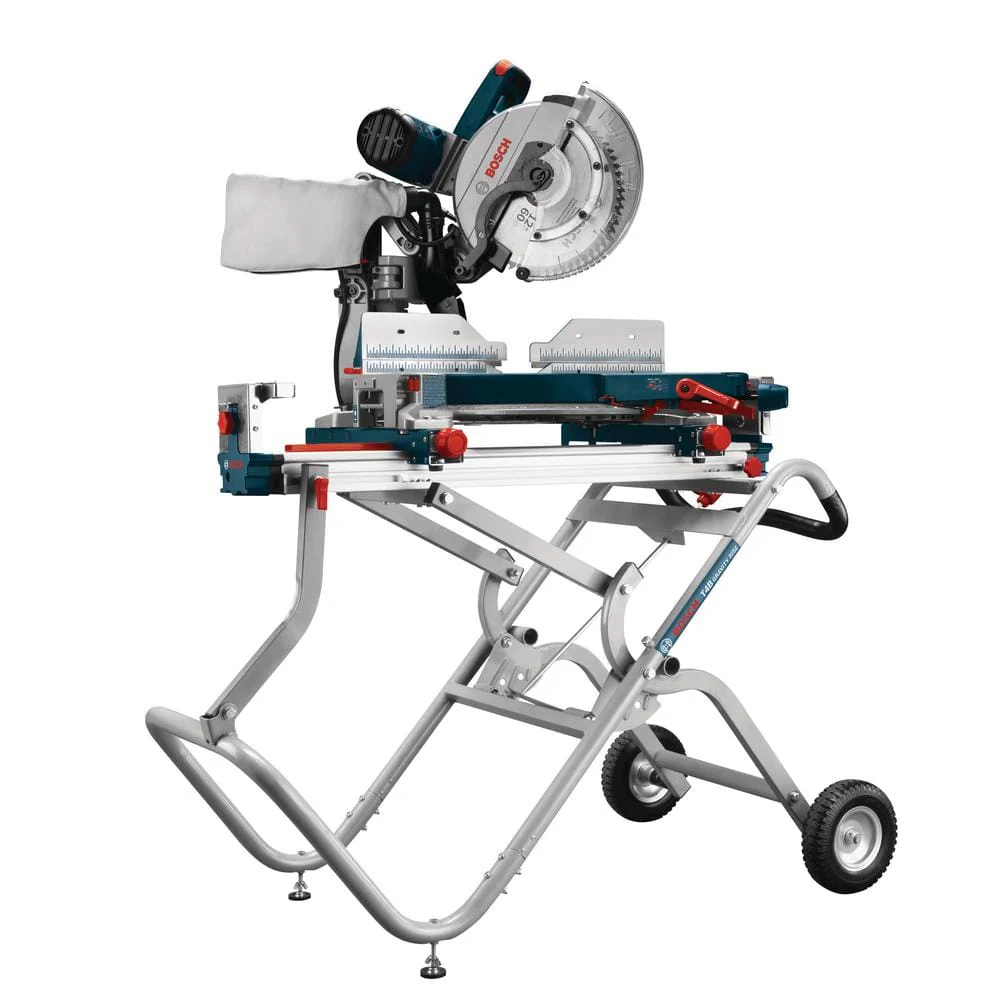 Bosch 15 Amp 12 in. Corded Dual-Bevel Sliding Glide Miter Saw Combo Kit with Gravity-Rise Wheeled Stand - Image 7