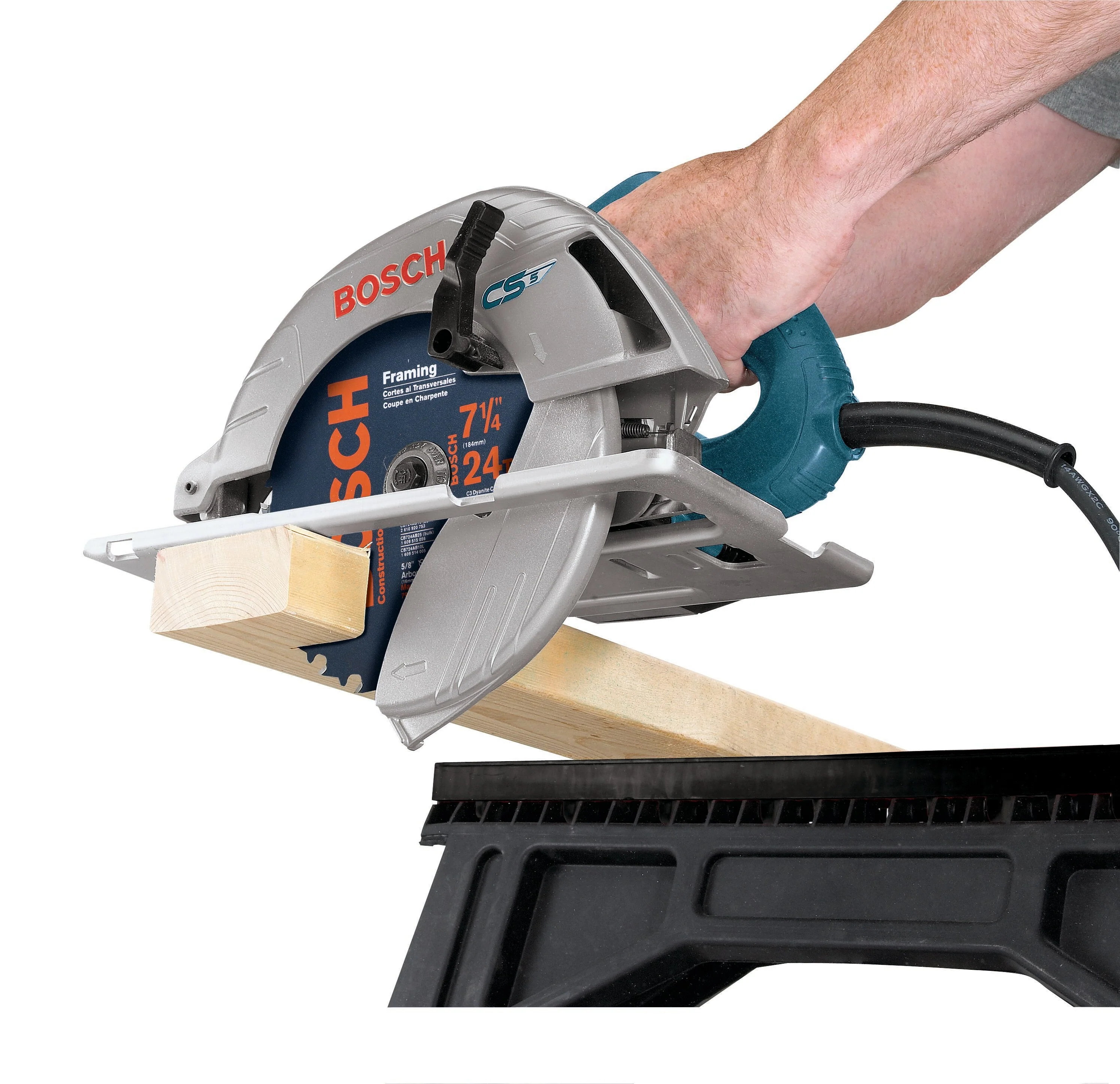 Bosch 15-Amp 7-1/4-in Corded Circular Saw with Steel Shoe (CS5) - Image 8