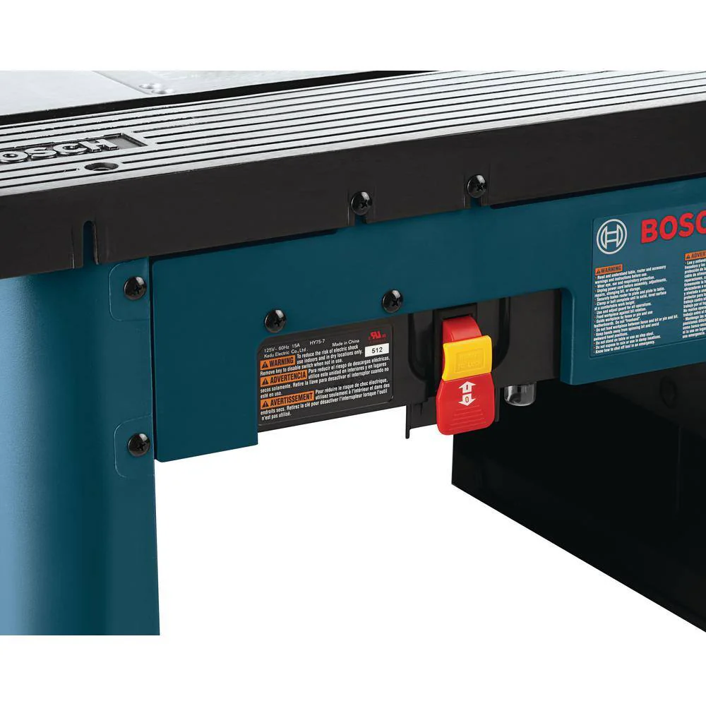 Bosch 15 Amp Corded 27 in. x 18 in. Aluminum Router Table with Bonus 12 Amp Corded 2.25 HP Variable Speed Fixed-Base Router (RA1181 + 1617EVS) - Image 5