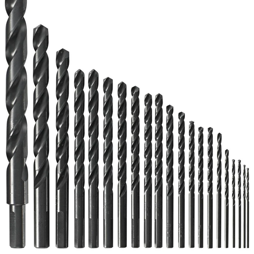 Bosch 21-Piece Assorted Black Oxide Coated HSS Jobber-Length Twist Drill Bit Set