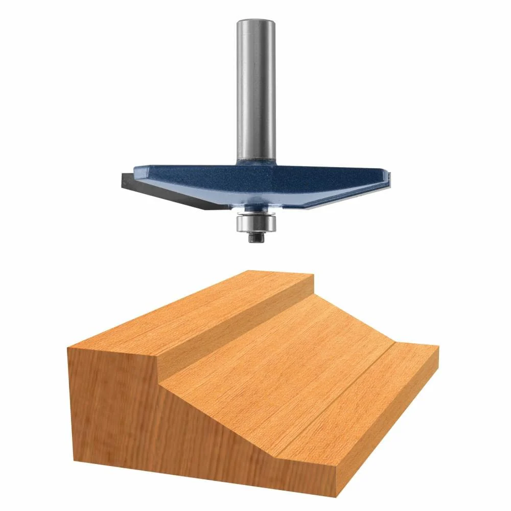 Bosch 3-3/8-in Carbide-Tipped Horizontal Raised Panel Router Bit, 1/2-in Shank