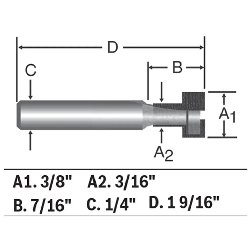 Bosch 3/8-in Carbide-Tipped Hole and Flush Cut Trimmer Router Bit - Image 3