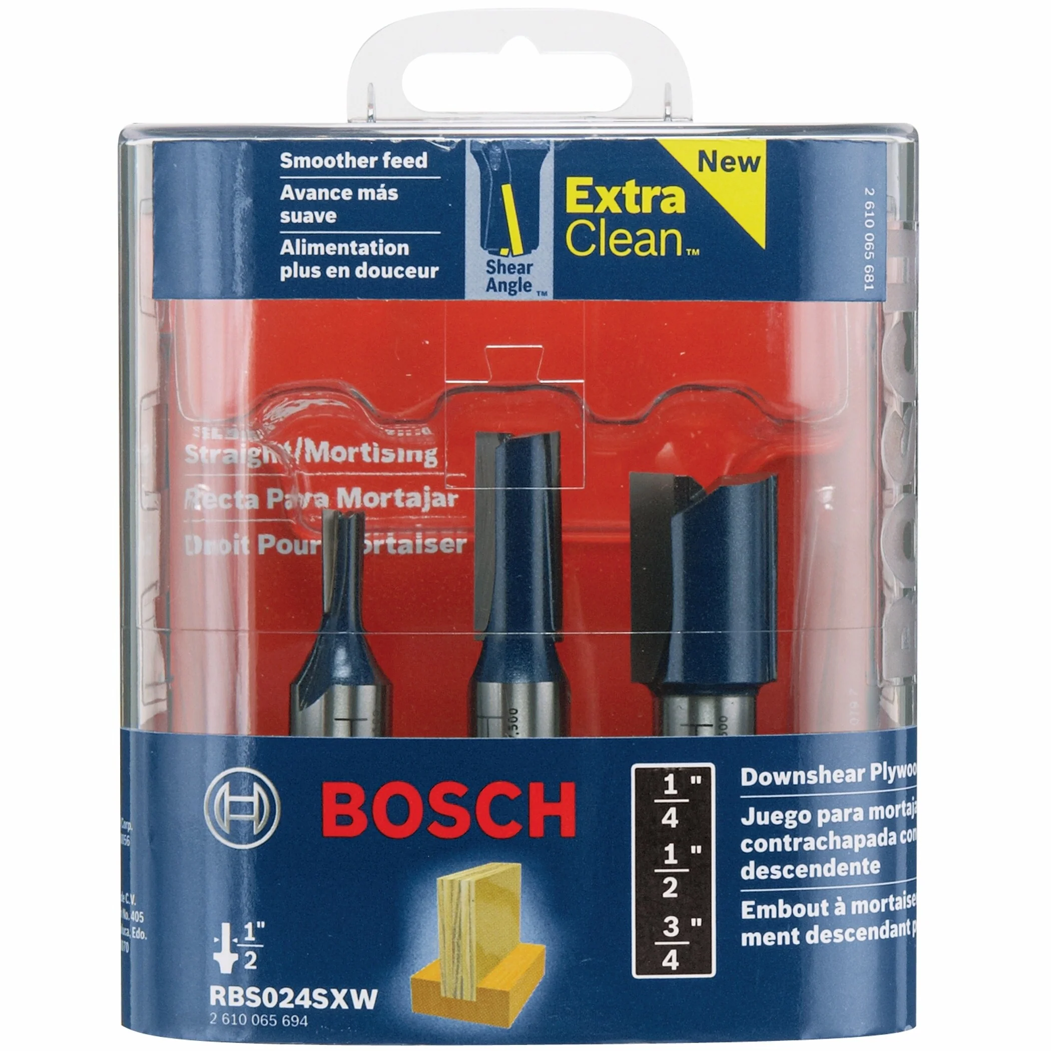 Bosch 3-Piece Carbide-Tipped Router Bit Set - Image 2