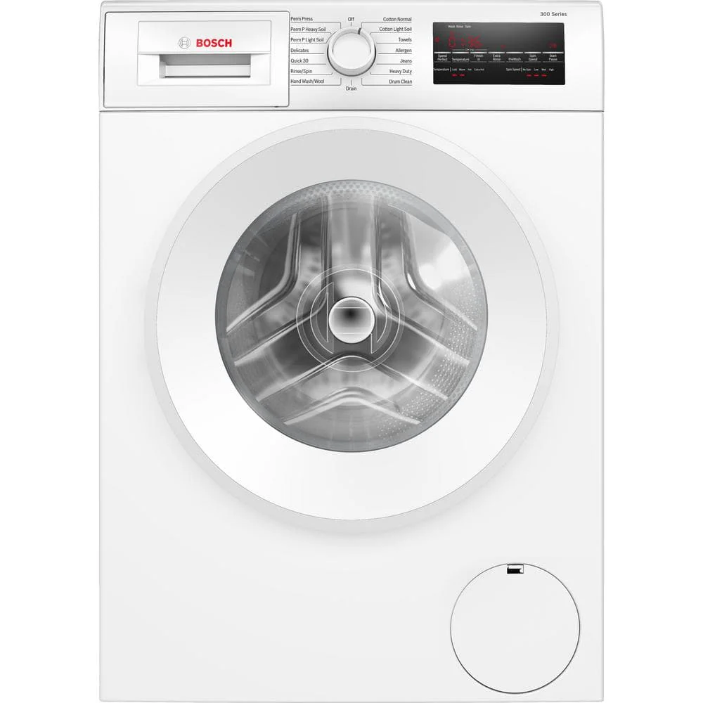 Bosch 300 Series 24-in 2.2-cu ft High-Efficiency Stackable Front-Load Washer (White) ENERGY STAR