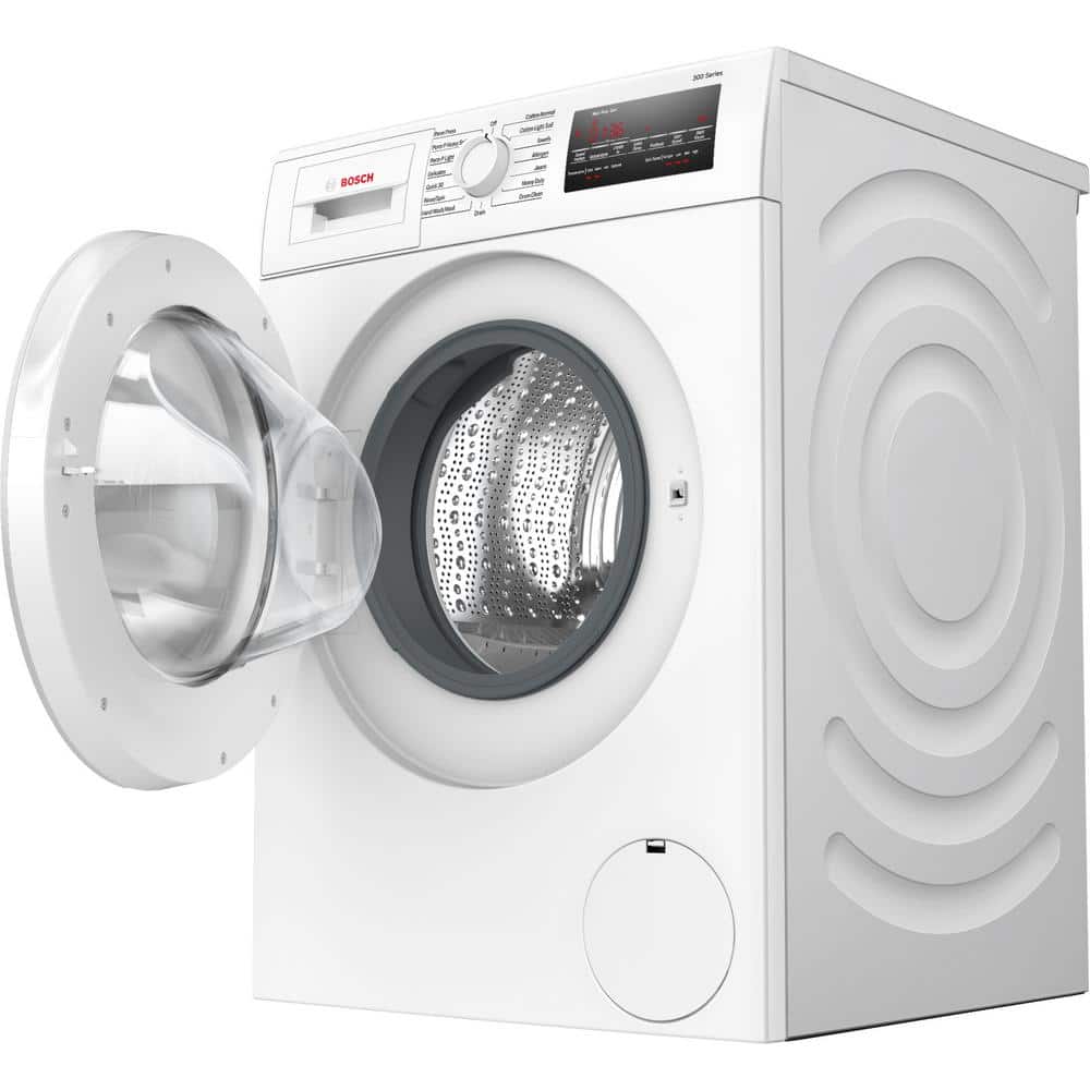 Bosch 300 Series 24-in 2.2-cu ft High-Efficiency Stackable Front-Load Washer (White) ENERGY STAR - Image 4