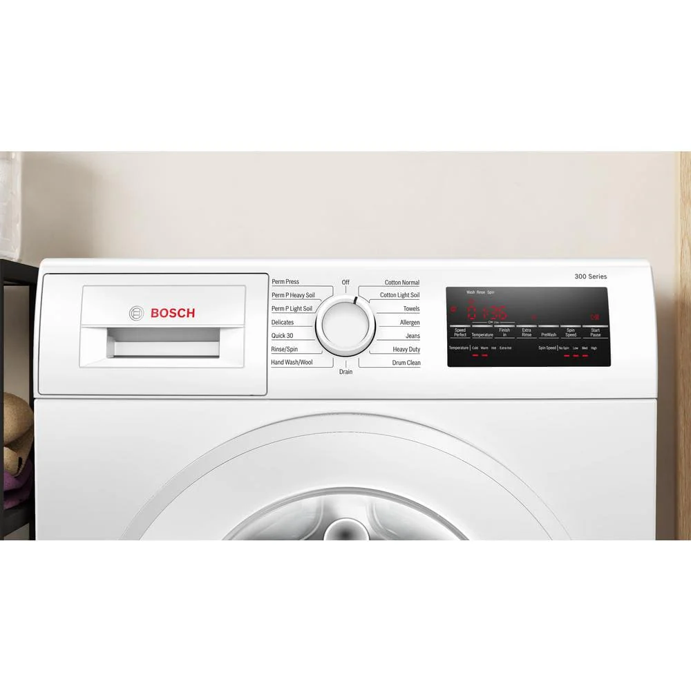 Bosch 300 Series 24-in 2.2-cu ft High-Efficiency Stackable Front-Load Washer (White) ENERGY STAR - Image 6
