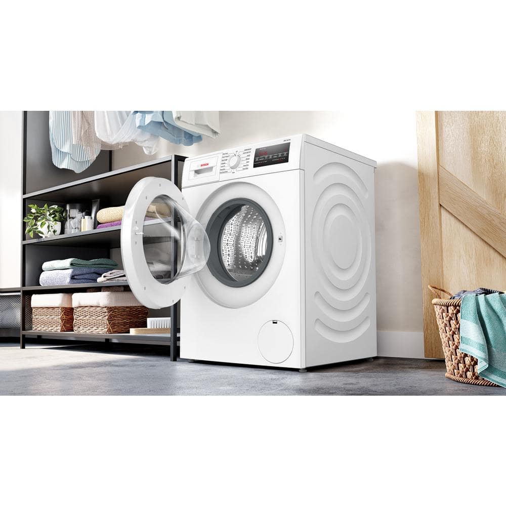 Bosch 300 Series 24-in 2.2-cu ft High-Efficiency Stackable Front-Load Washer (White) ENERGY STAR - Image 8