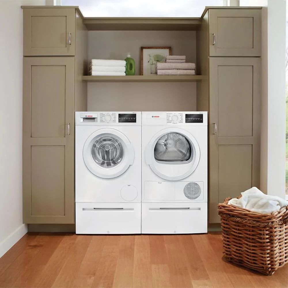 Bosch 300 Series 4-cu ft Stackable Ventless Electric Dryer, White, WTG86400UC - Image 8