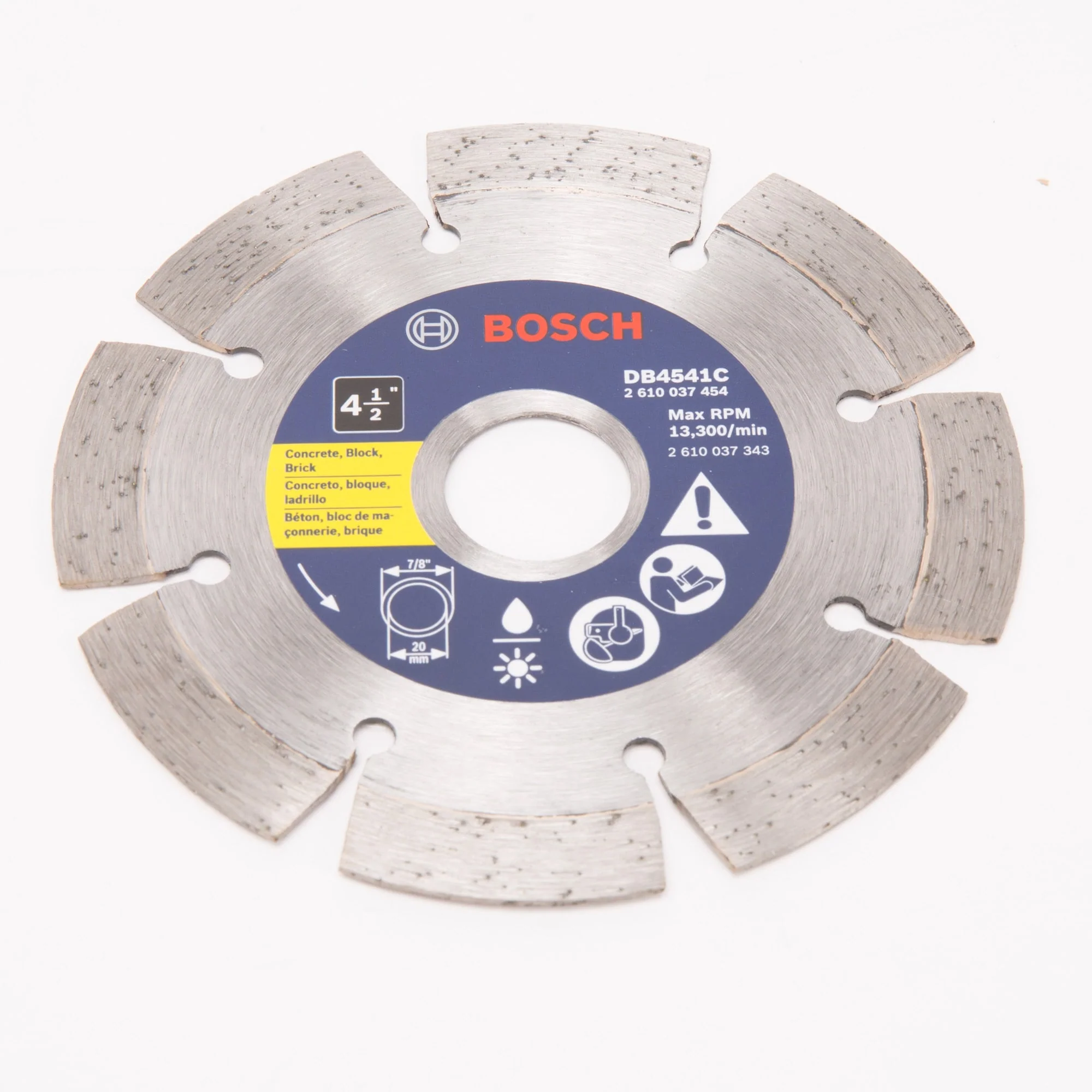 Bosch 4-1/2-in Wet/Dry Segmented Diamond Saw Blade, DB4541C - Image 2
