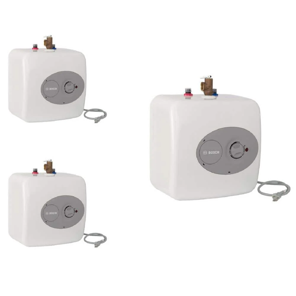 Bosch 4 Gal. Mini-Tank Electric Water Heater, Tronic 3000 — 3-Pack