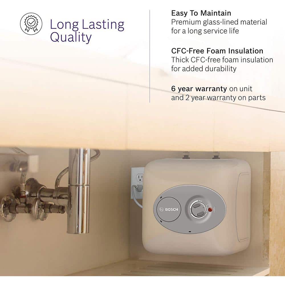 Bosch 4 Gal. Mini-Tank Electric Water Heater, Tronic 3000 — 3-Pack - Image 5