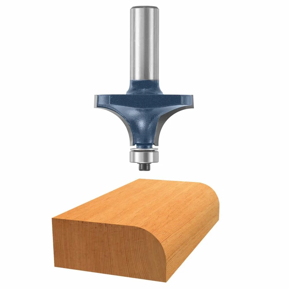 Bosch 5/8-in Carbide-Tipped Roundover Router Bit, 1/2-in Shank