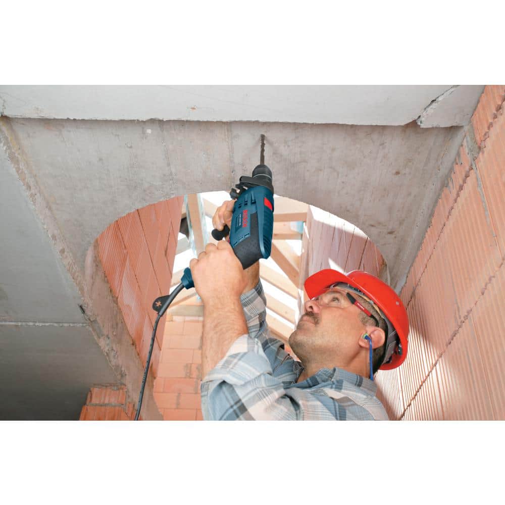 Bosch 7 Amp Corded 1/2 in. Concrete/Masonry Variable Speed Hammer Drill Kit with Hard Case - Image 4