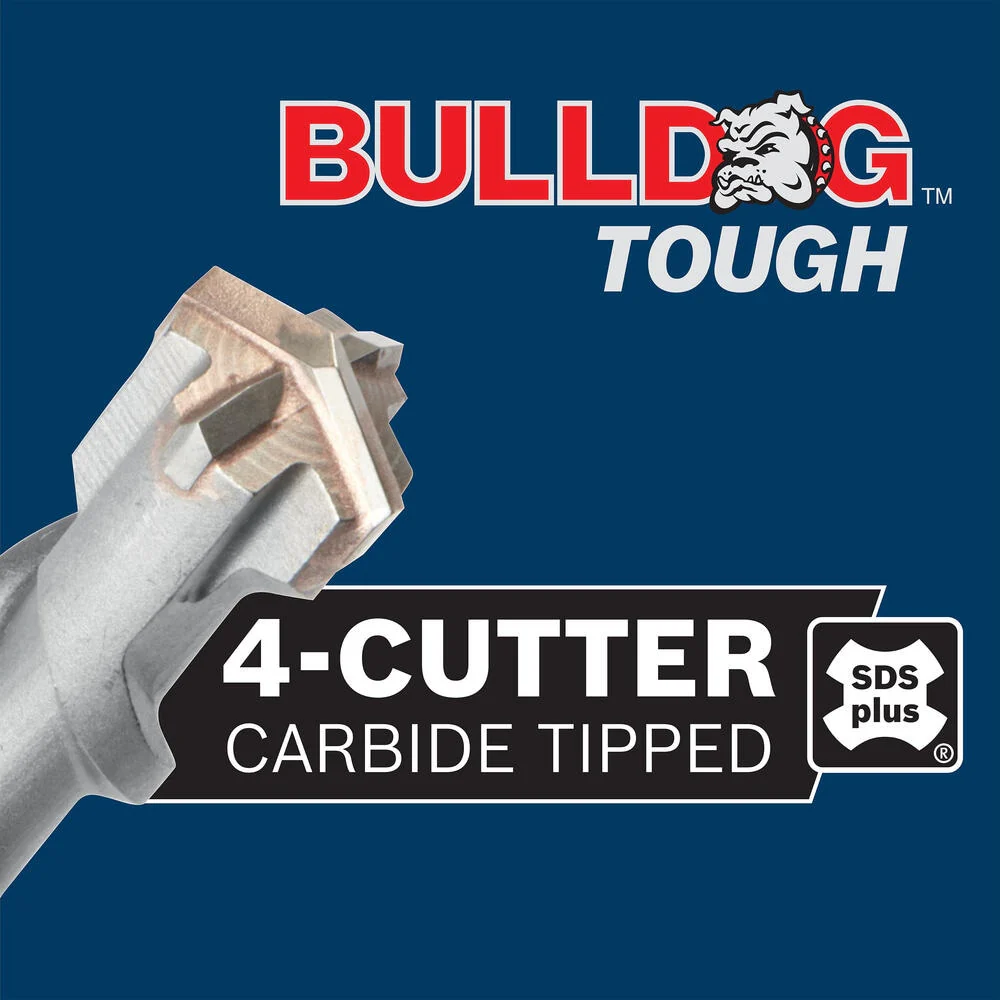 Bosch Bulldog Tough 1/2-in x 12-in SDS-plus Carbide-Tipped Masonry Drill Bit - Image 3