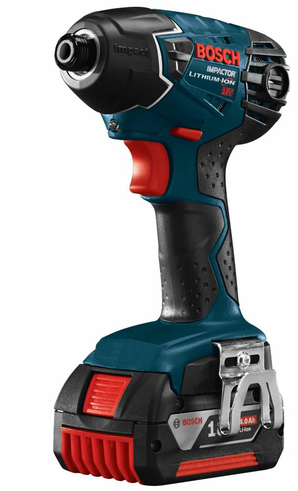 Bosch CLPK222-181 18V 2-Tool Combo Kit with Hammer Drill/Driver & 1/4-in Impact Driver, 2x 4.0Ah Batteries, Charger & Soft Case - Image 3