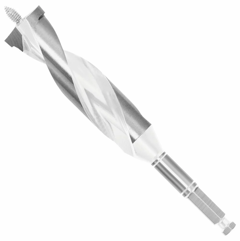 Bosch Cordless High-Speed 1-in x 6-1/2-in Woodboring Auger Drill Bit, Hex Shank (HSAS16)