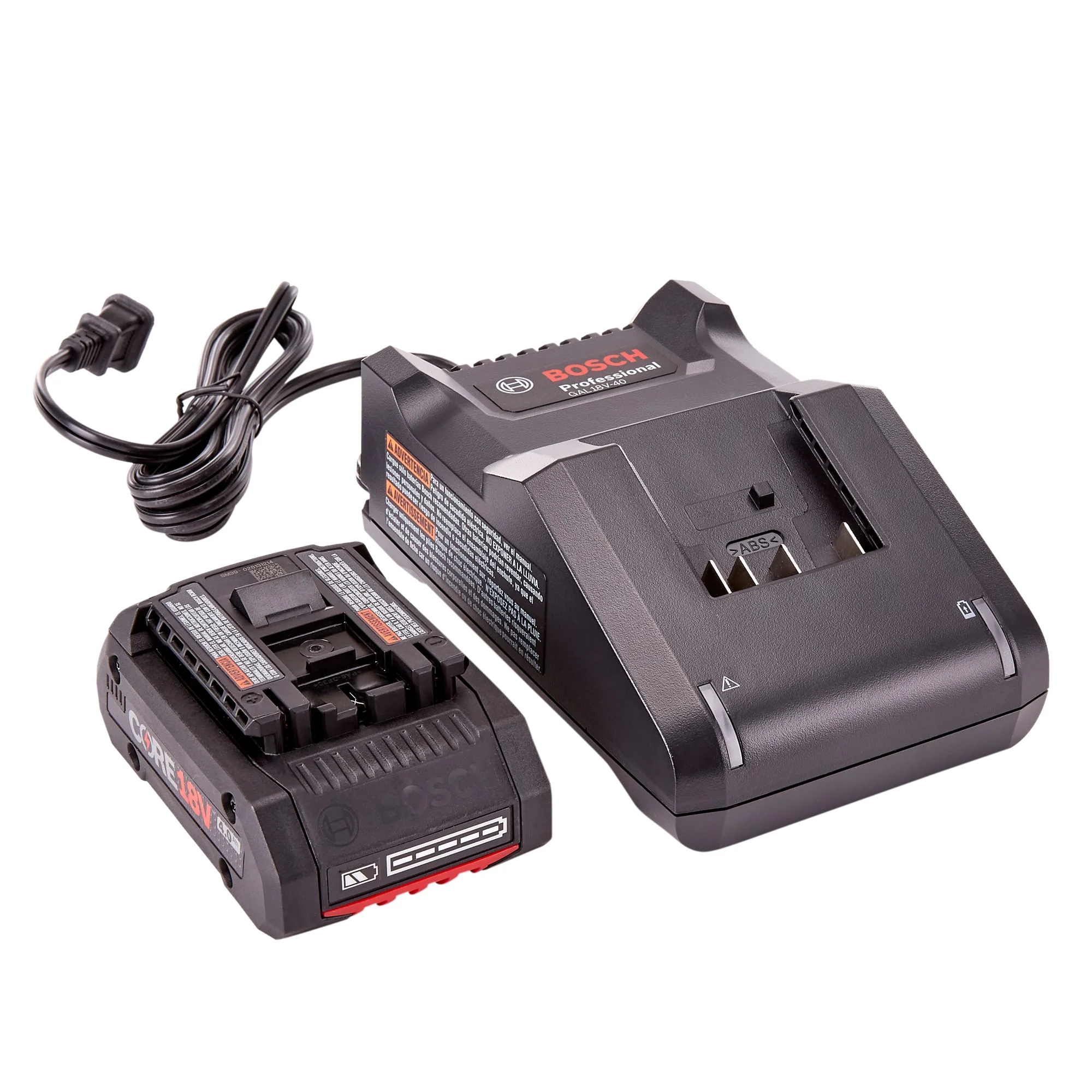Bosch CORE18V 4.0Ah Lithium-Ion Power Tool Battery Kit with GAL18V-40 Charger - Image 2