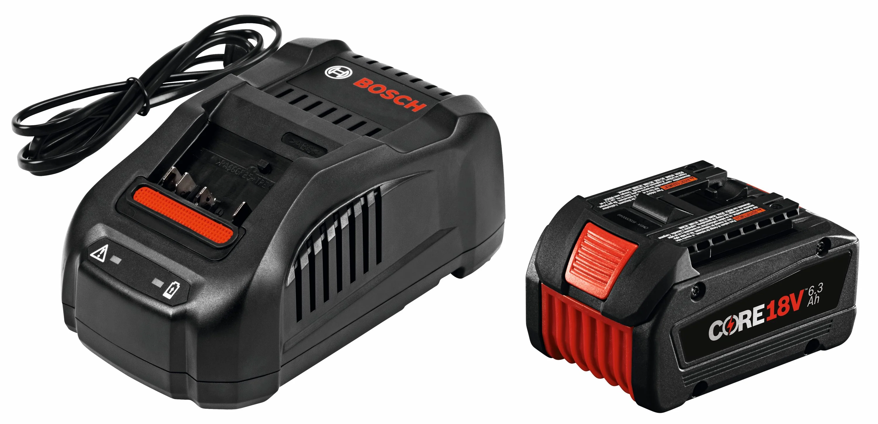 Bosch CORE18V 6.3Ah Lithium-Ion Power Tool Battery Starter Kit with Fast Charger