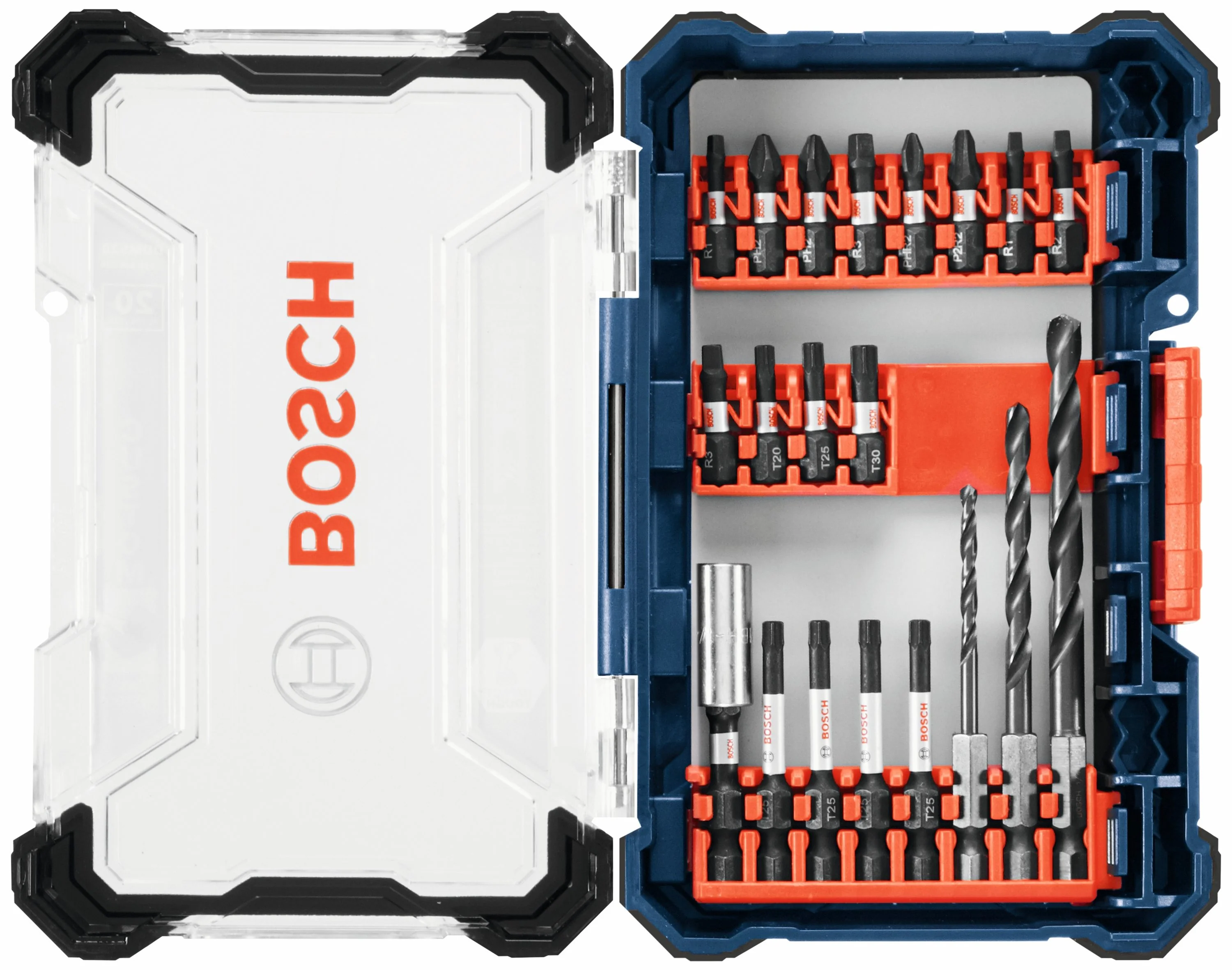 Bosch Custom Case 20-Piece 1/4-in Impact Driver Bit Set