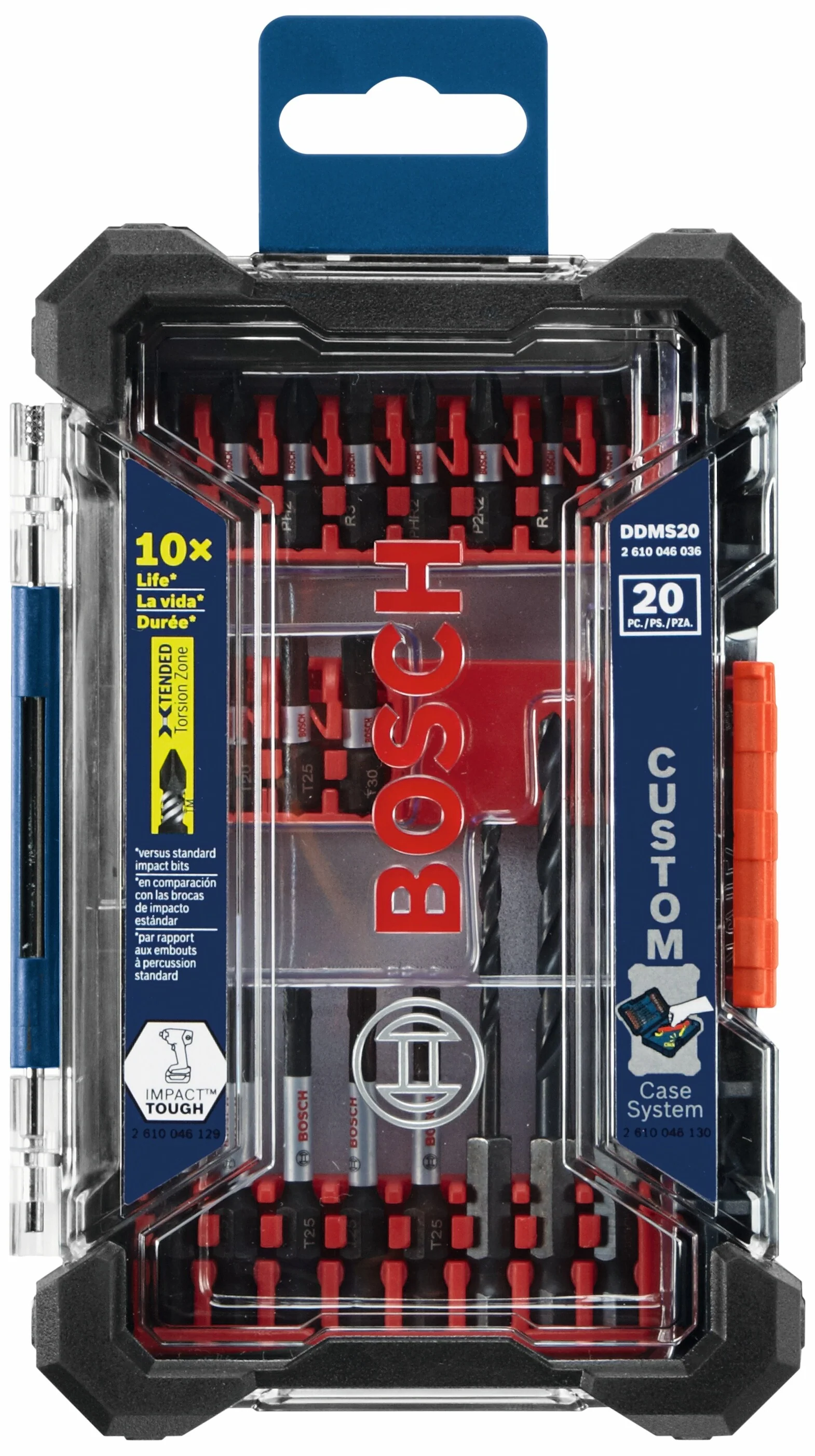 Bosch Custom Case 20-Piece 1/4-in Impact Driver Bit Set - Image 8