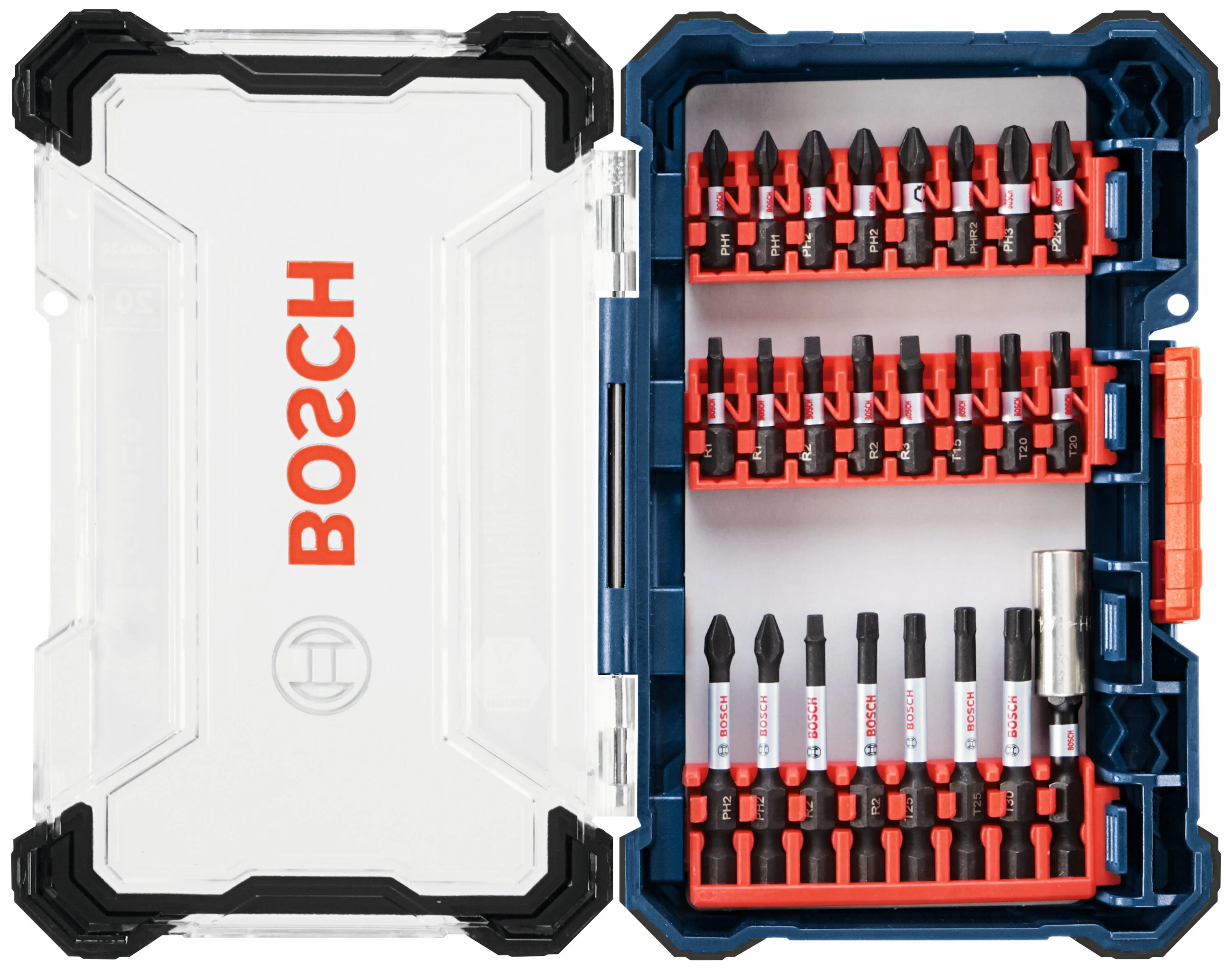 Bosch Custom Case 24-Piece 1/4-in Impact Driver Bit Set
