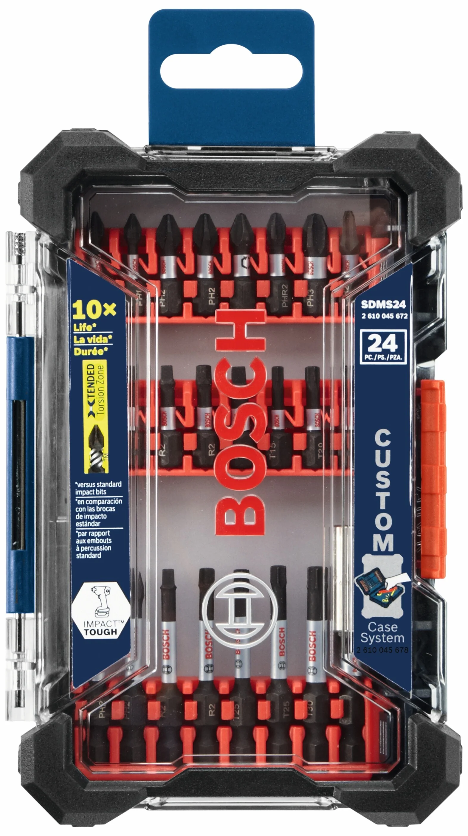 Bosch Custom Case 24-Piece 1/4-in Impact Driver Bit Set - Image 2