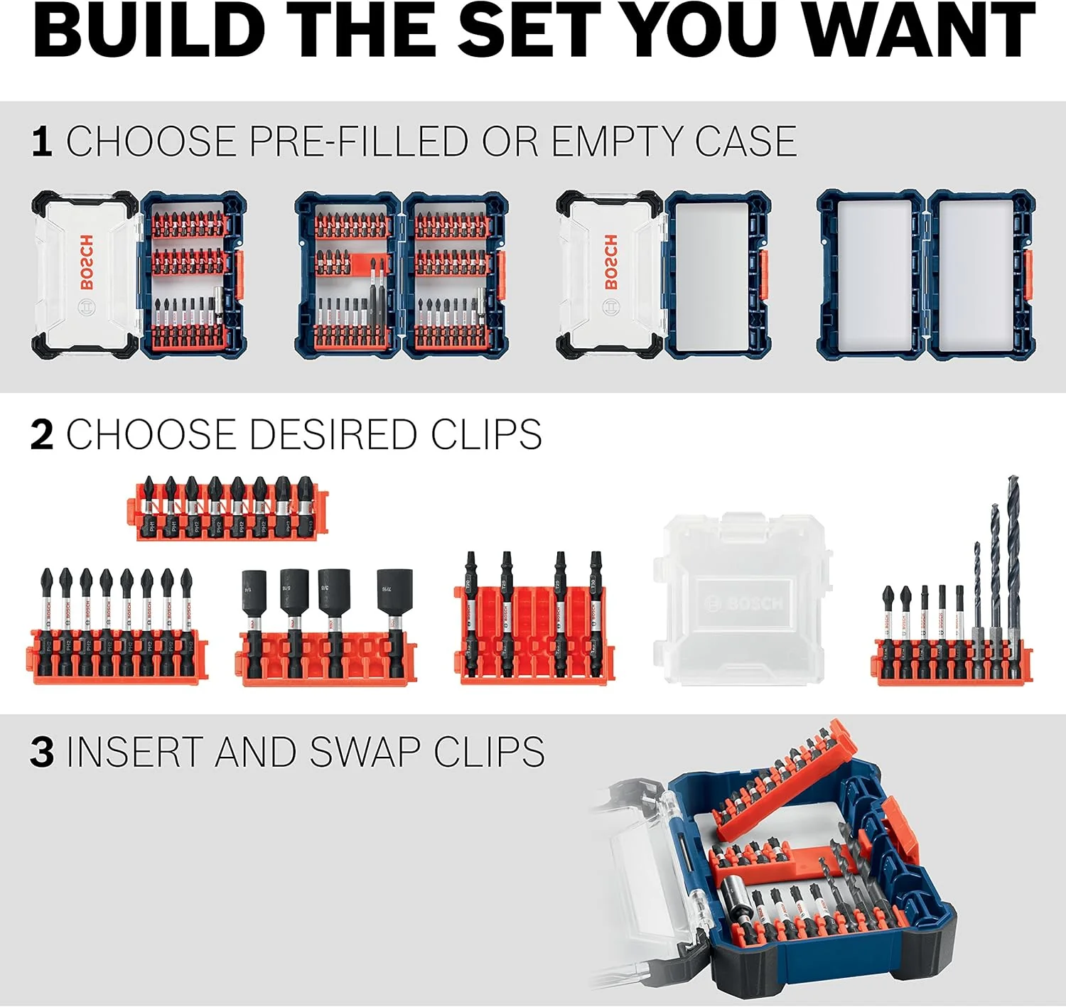 Bosch Custom Case 4-Piece 1/4-in x 1-7/8-in Nutsetter Impact Driver Bit Set - Image 6