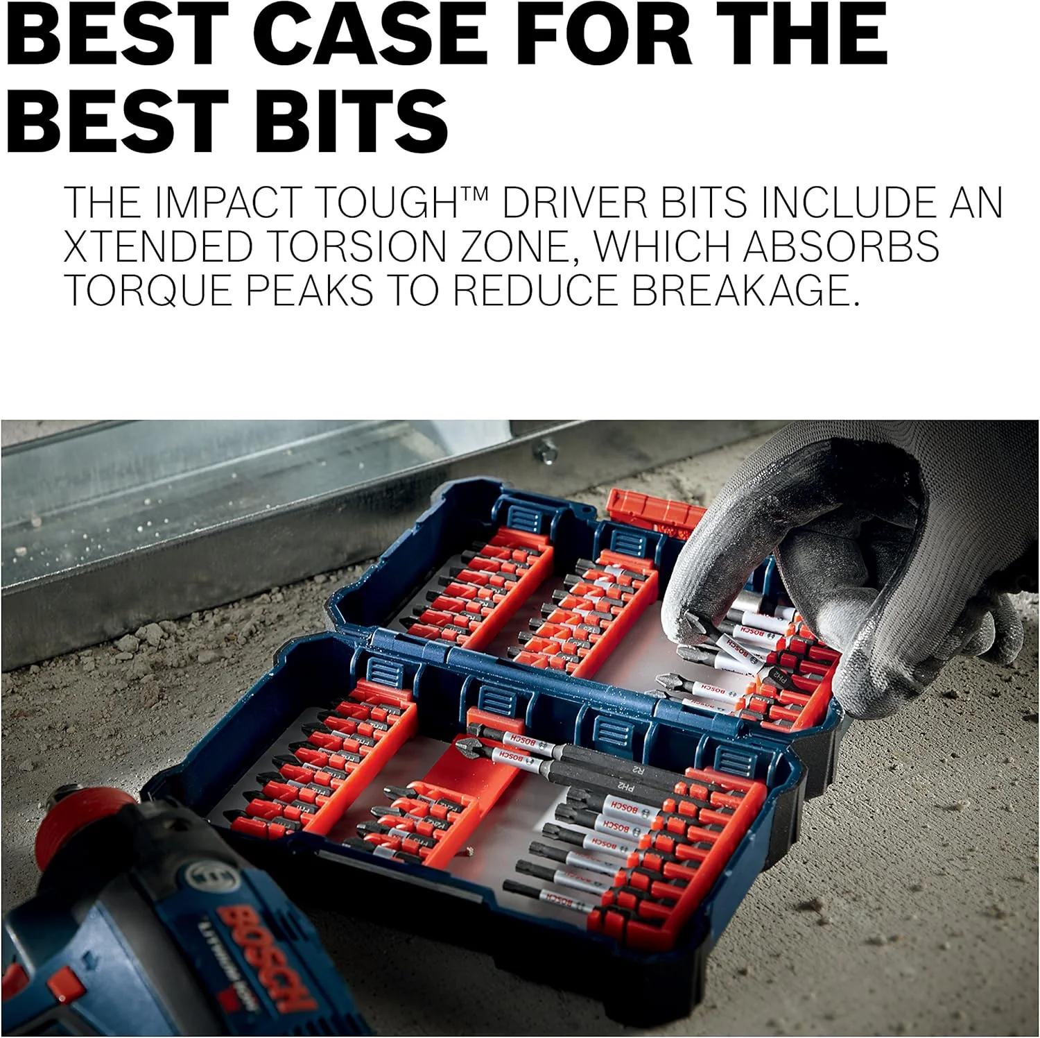 Bosch Custom Case 4-Piece 1/4-in x 1-7/8-in Nutsetter Impact Driver Bit Set - Image 8