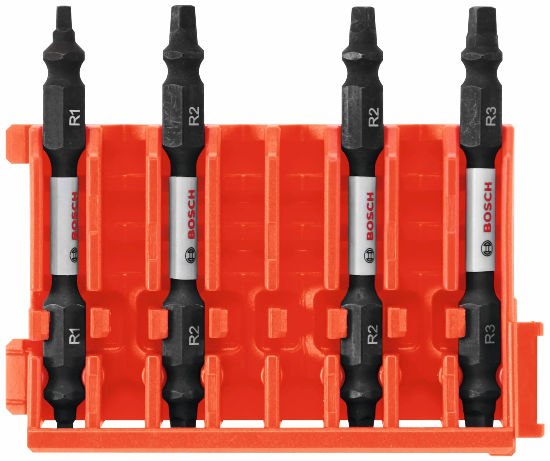 Bosch Custom Case 4-Piece 1/4-in x 2-1/2-in Double-Ended Impact Driver Bits