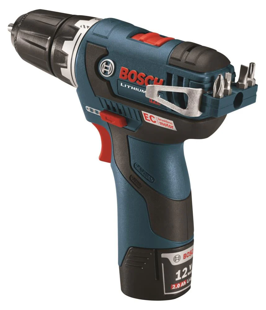 Bosch EC Brushless 12-Volt Max 3/8-in Brushless Cordless Drill/Driver Kit, PS32-02 (Charger and 2 Batteries Included) - Image 5