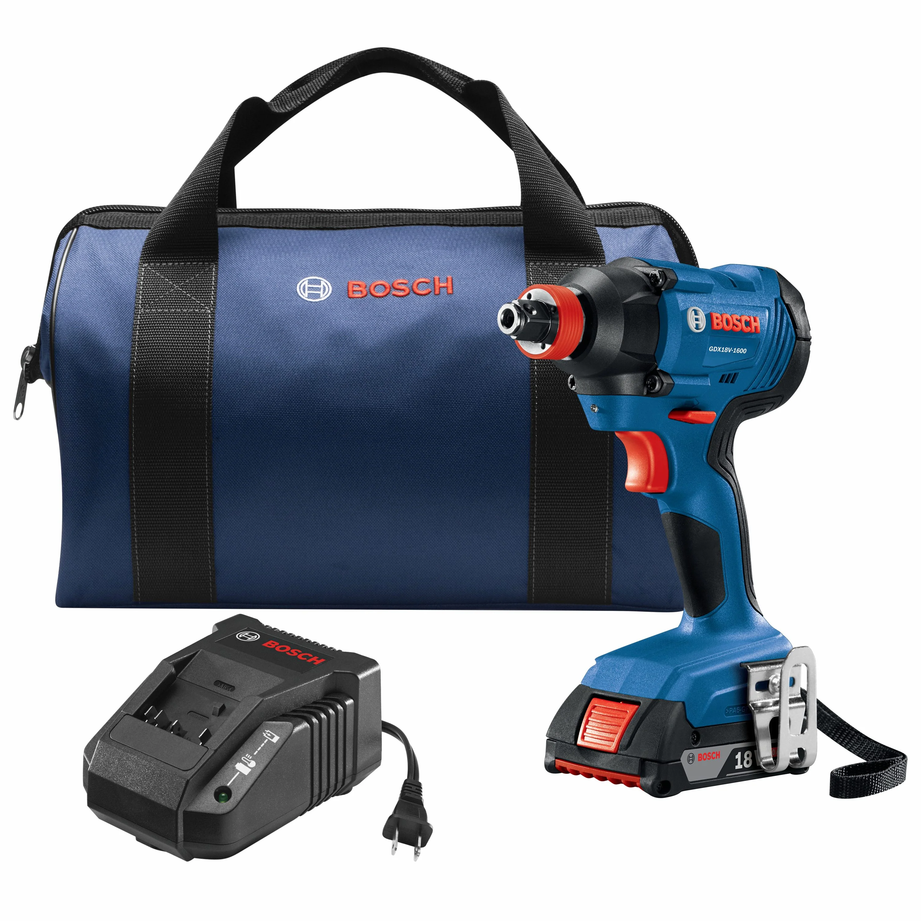 Bosch Freak 18-Volt 1/4-in & 1/2-in Two-in-One Cordless Impact Driver Kit (1 Battery, Charger, Bag)