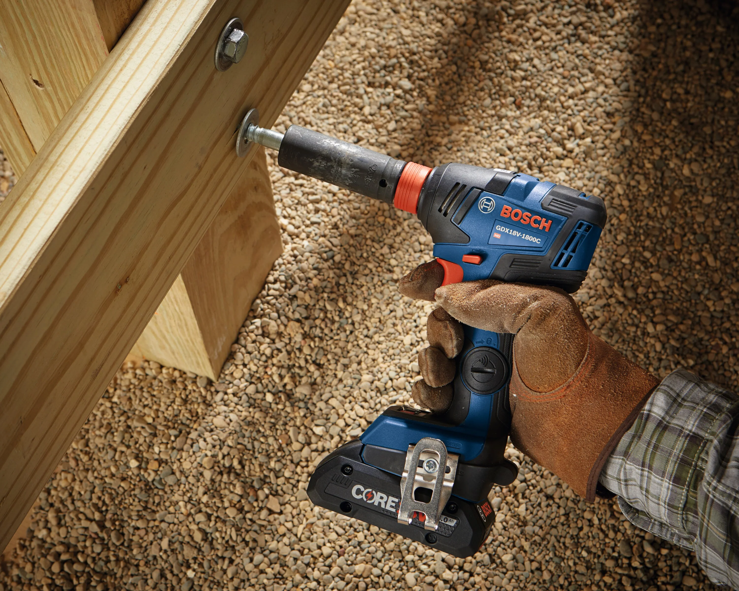 Bosch Freak CORE18V 1/2-in Two-In-One Brushless Cordless Impact Driver/Wrench Kit, Variable Speed, 4.0Ah Battery, Charger & Bag - Image 7