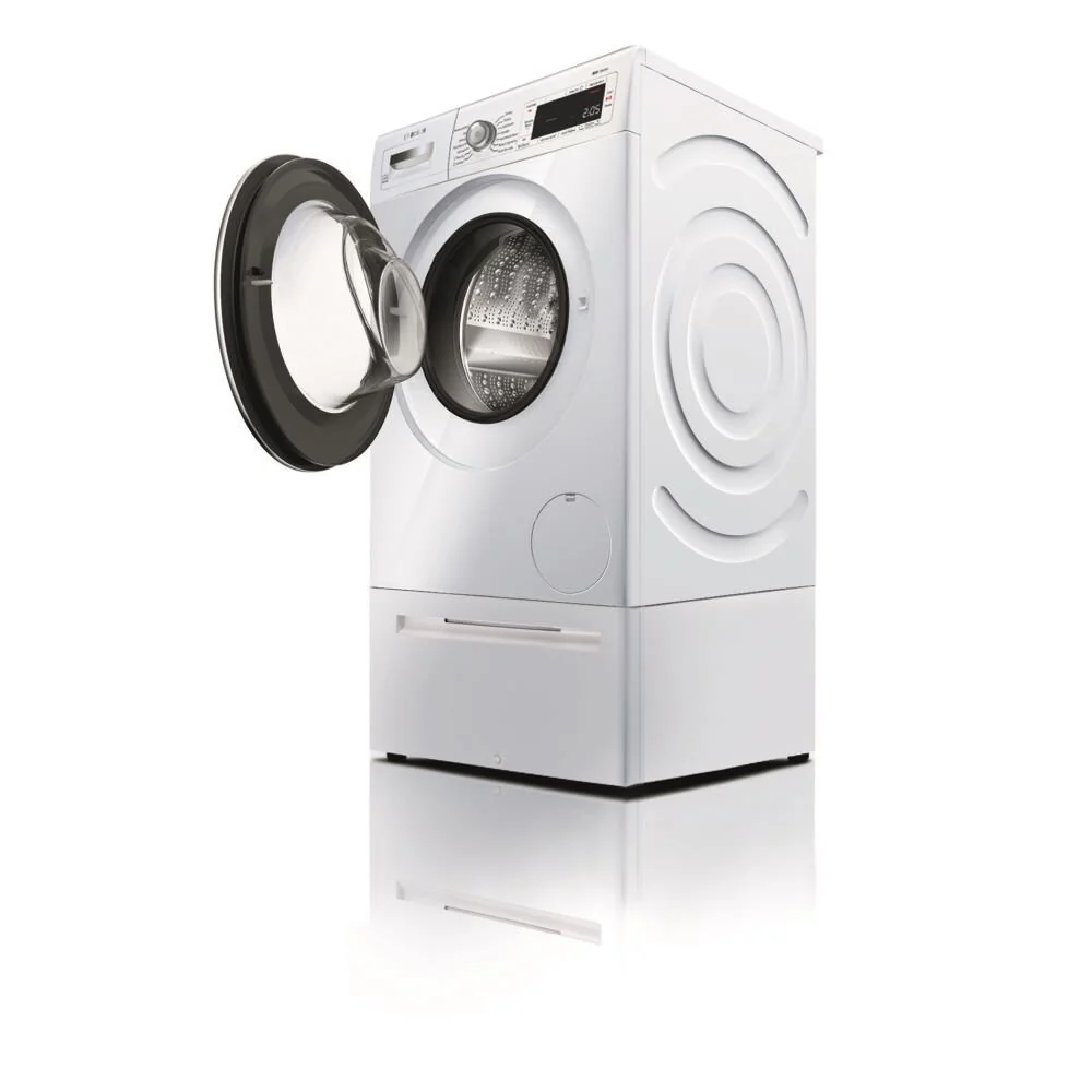 Bosch Home Connect 800 2.2-cu ft High Efficiency Stackable Smart Front-Load Washer (White) ENERGY STAR - Image 3