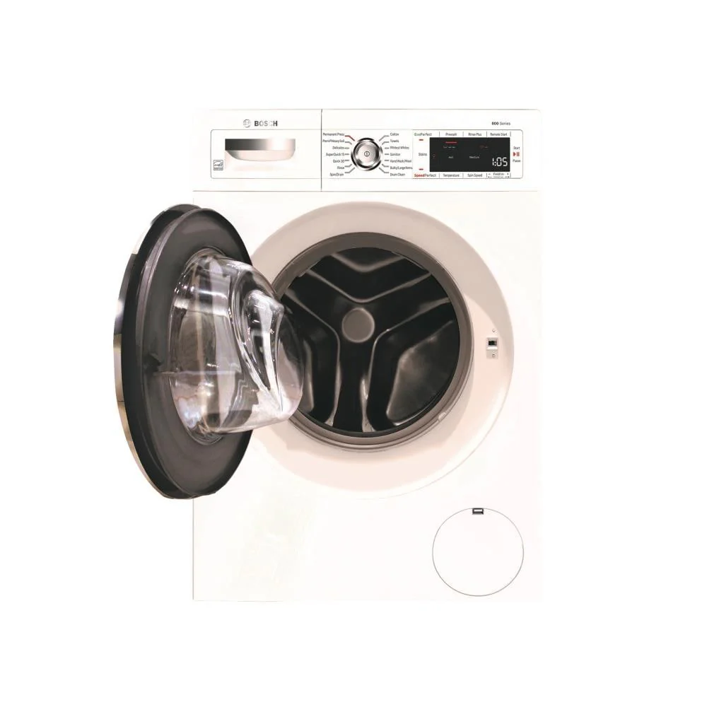 Bosch Home Connect 800 2.2-cu ft High Efficiency Stackable Smart Front-Load Washer (White) ENERGY STAR - Image 4