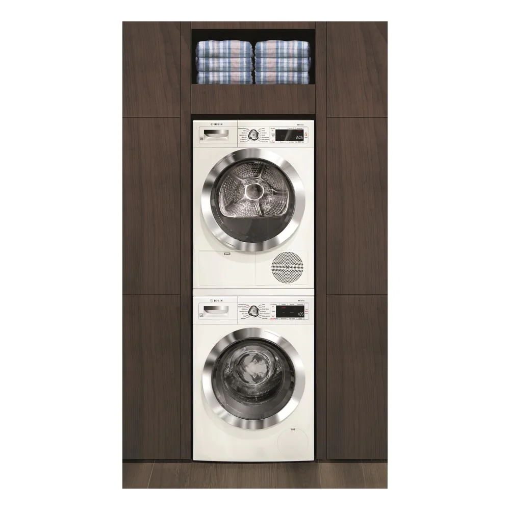 Bosch Home Connect 800 2.2-cu ft High Efficiency Stackable Smart Front-Load Washer (White) ENERGY STAR - Image 8