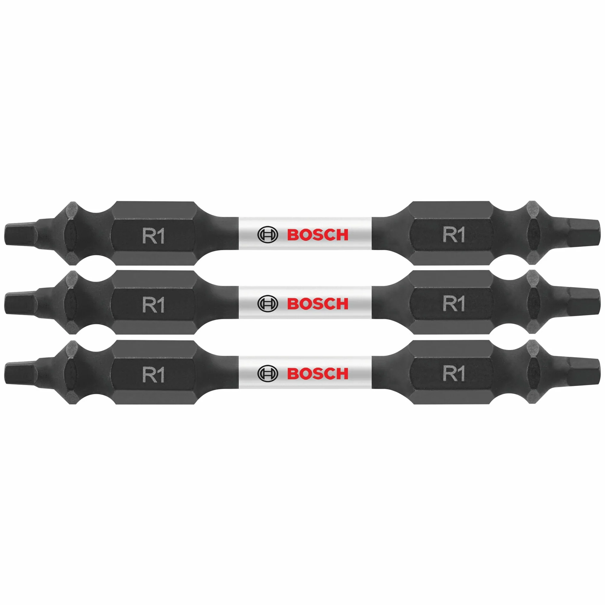 Bosch Impact Tough 3-Piece 1/4-in x 2-1/2-in Double-Ended Square/Robertson Impact Driver Bits