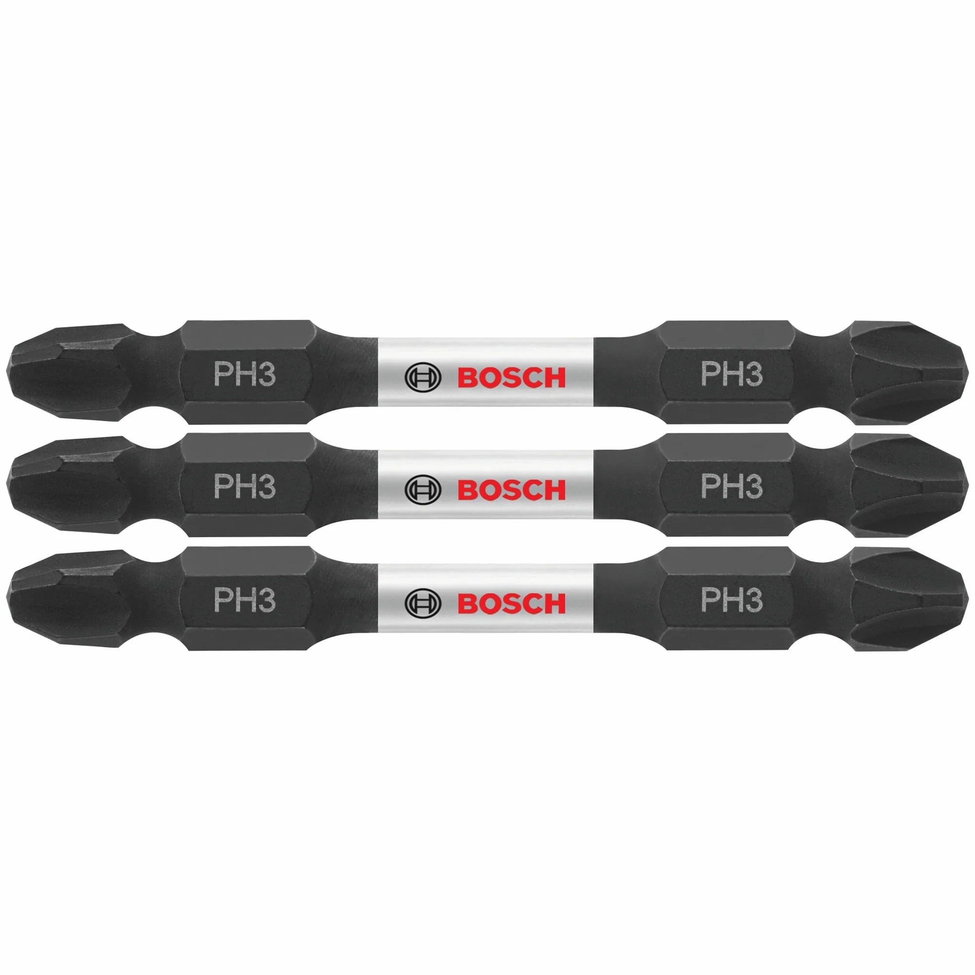 Bosch Impact Tough 3-Piece 1/4-in x 2-1/2-in Phillips Impact Driver Bit