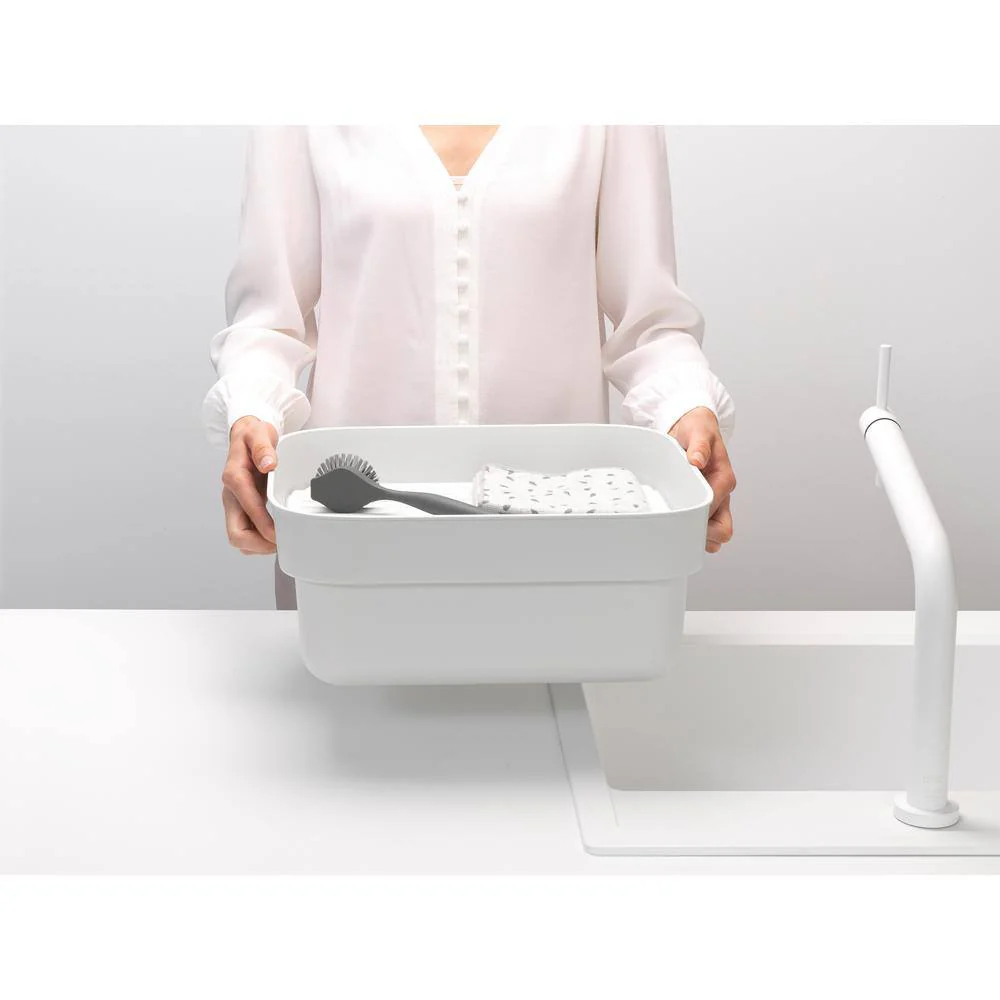 Brabantia SinkSide Dishwashing Tub with Drying Tray - Light Gray - Image 8