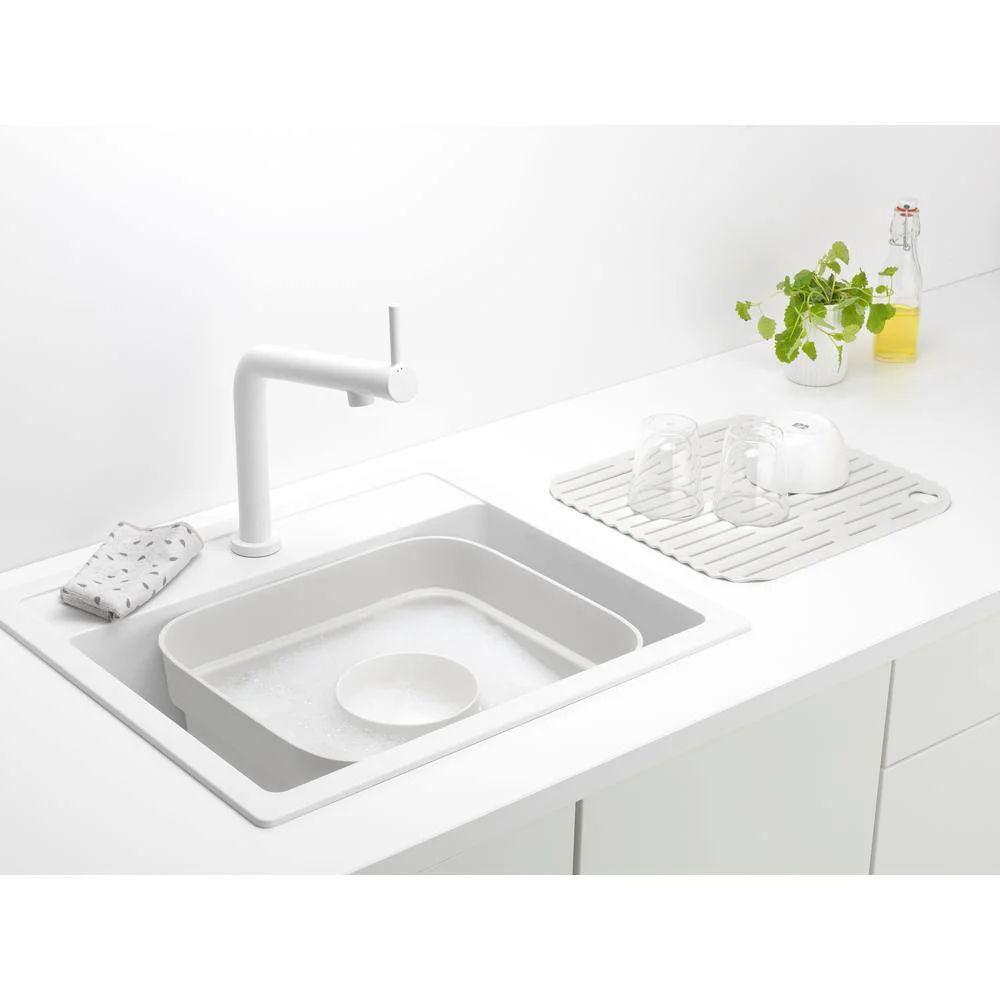 Brabantia SinkSide Dishwashing Tub with Drying Tray - Light Gray - Image 9