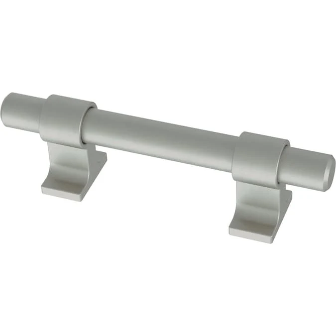 Brainerd Industrial Bar Adjusta-Pull 1-3/8-in to 4-in (35 Mm To 102 mm) Center to Center Satin Nickel (Matte) Adjustable Dual Mount Rectangular Bar Drawer Pull - Image 2